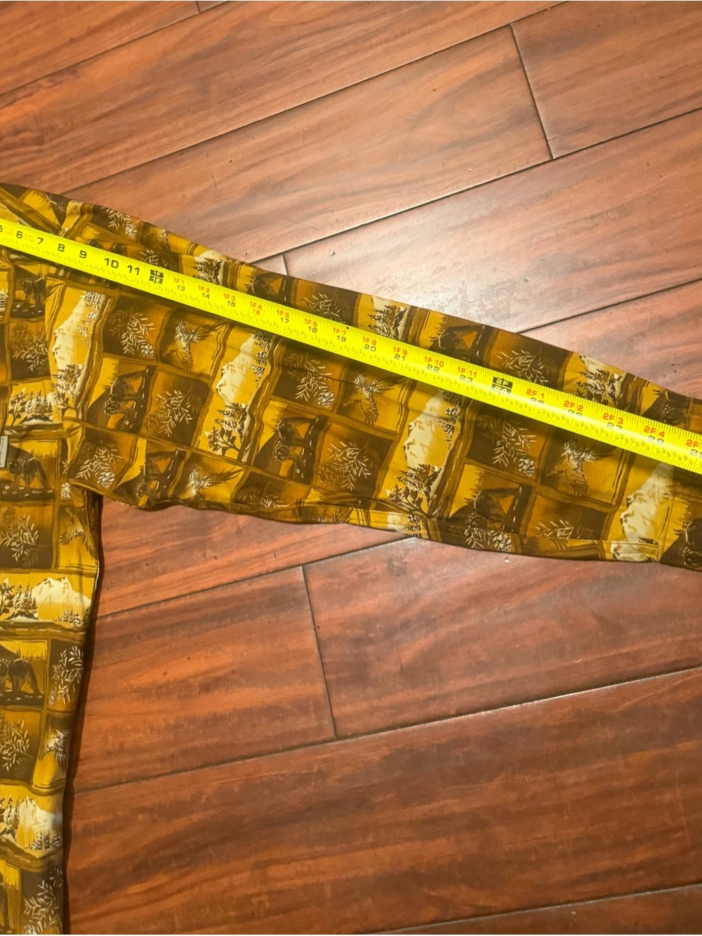 Woolrich Mustard Yellow Scenic Print Button-Down Shirt - Picture 5 of 11